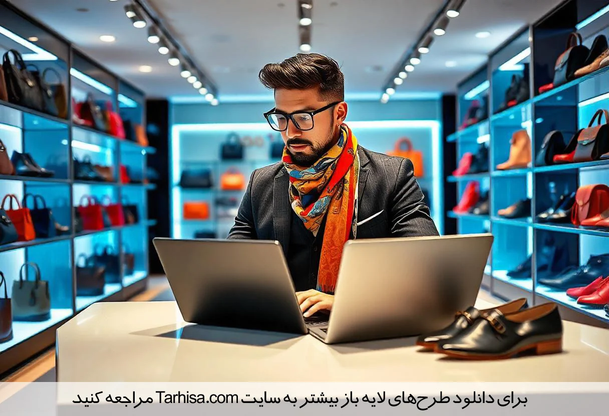 دانلود رایگان طرح لایه باز کارت ویزیت کیف و کفش