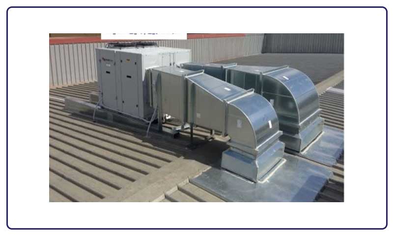 کانال کشی ارزان تهویه هوا با فلنج و کانال TDC فلنج دار گالوانیزه سنتی